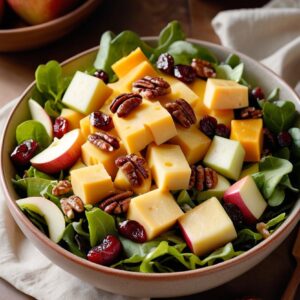 Crisp Apple and Sharp Cheddar Fall Salad - Vegetarian - Easy Daily Kitchen