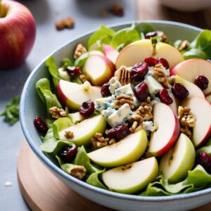 Autumn Crunch Apple & Walnut Salad - Vegetarian - Easy Daily Kitchen