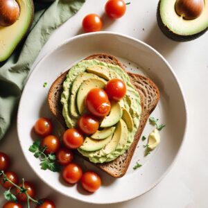 Garden Fresh Avocado and Cherry Tomato Toast - Vegetarian - Easy Daily Kitchen