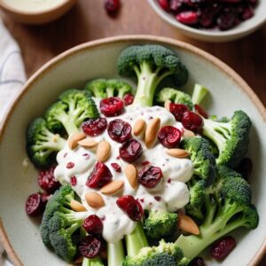 Crunchy Broccoli Cranberry Delight - Low Calorie - Easy Daily Kitchen
