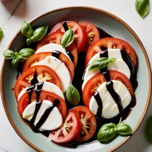 Classic Caprese Salad with Tangy Balsamic Drizzle - Vegetarian - Easy Daily Kitchen