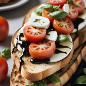 Harvest Caprese Toast - Vegetarian - Easy Daily Kitchen