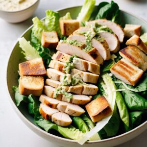 Classic Caesar Salad with Succulent Chicken - Low Carb - Easy Daily Kitchen