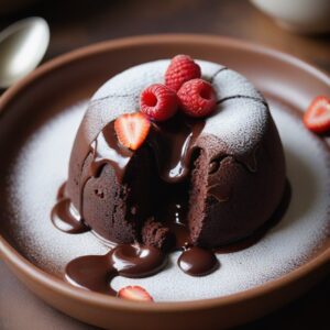 Decadent Molten Chocolate Lava Cake - Vegetarian - Easy Daily Kitchen