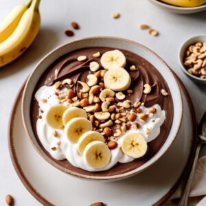 Nutty Banana Chocolate Bliss - Low Fat - Easy Daily Kitchen