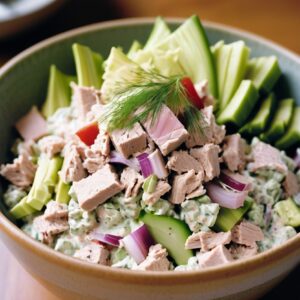 Gourmet Tuna Salad with Crunchy Veggies - Low Calorie - Easy Daily Kitchen