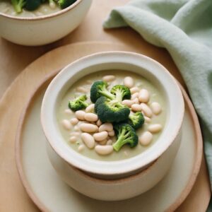 Velvety Broccoli and Cannellini Bean Soup - Vegan - Easy Daily Kitchen