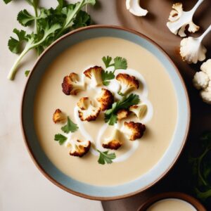 Velvety Oven-Kissed Cauliflower Soup - Vegan - Easy Daily Kitchen