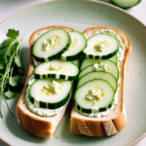 Crisp Cucumber Cheese Delight - Vegetarian - Easy Daily Kitchen