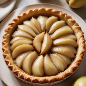 Rustic Honey Pear Tart - Vegetarian - Easy Daily Kitchen
