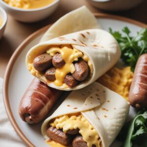 Hearty Morning Sausage & Egg Wrap - High Protein - Easy Daily Kitchen