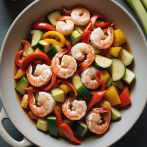 Quick and Flavorful Garlic Shrimp Stir-Fry - Low Calorie - Easy Daily Kitchen