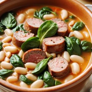 Hearty Tuscan Sausage and Bean Soup - Gluten Free - Easy Daily Kitchen