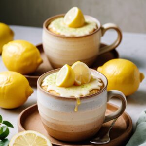 Zesty Lemon Mug Cake Delight - Vegetarian - Easy Daily Kitchen