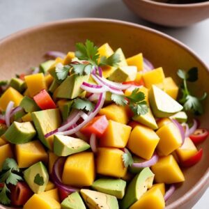 Tropical Mango & Avocado Delight Salad - Vegan - Easy Daily Kitchen