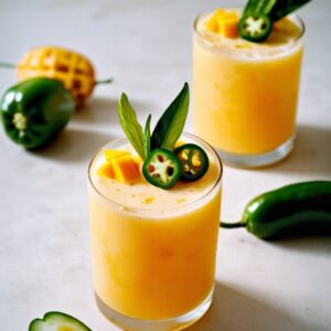 Tropical-Spiced Gin Fizz - Vegan - Easy Daily Kitchen