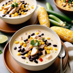 Fiesta Chicken and Corn Chowder - High Protein - Easy Daily Kitchen