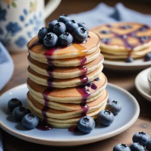 Blueberry Mug Pancake Delight - Vegetarian - Easy Daily Kitchen
