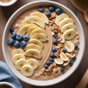 Creamy Peanut Butter Banana Bliss Bowl - Vegetarian - Easy Daily Kitchen