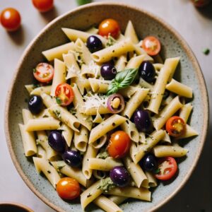 Herby Pesto Pasta Delight - Vegetarian - Easy Daily Kitchen