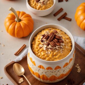 Autumn Spice Delight Overnight Oats - Vegan - Easy Daily Kitchen
