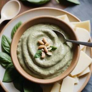 Vibrant Basil Pesto Dip - Vegetarian - Easy Daily Kitchen