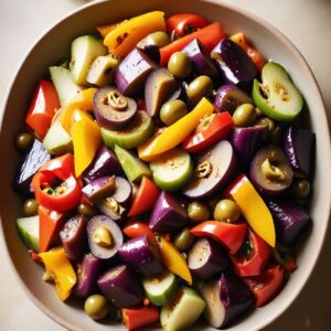 Mediterranean Caponata Salad - Vegetarian - Easy Daily Kitchen