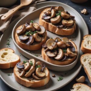 Rustic Mushroom Toast Delight - Vegetarian - Easy Daily Kitchen