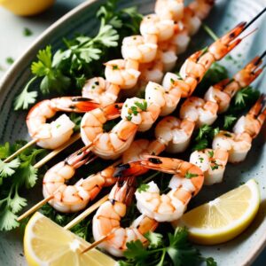 Fiery Grilled Shrimp Skewers - Low Calorie - Easy Daily Kitchen