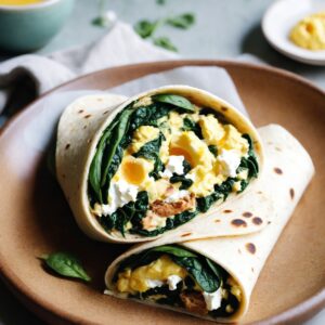 Mediterranean Morning Delight Wrap - Vegetarian - Easy Daily Kitchen