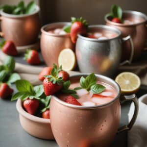Strawberry Basil Delight Mule - Vegetarian - Easy Daily Kitchen