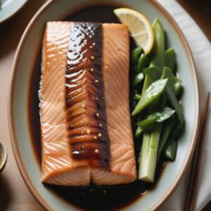 Ginger-Soy Infused Teriyaki Salmon Delight - Low Fat - Easy Daily Kitchen