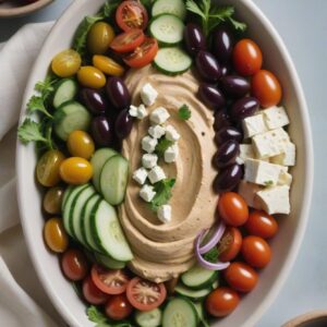 Hummus and Herb Medley Salad - Vegetarian - Easy Daily Kitchen