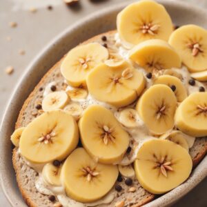 Nutty Banana Delight on Toast - Vegetarian - Easy Daily Kitchen