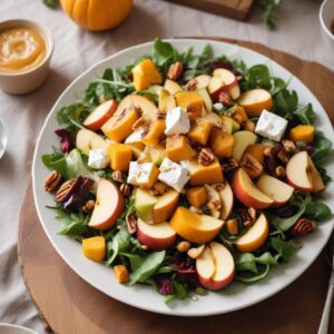 Harvest Delight Pumpkin and Apple Salad - Vegetarian - Easy Daily Kitchen