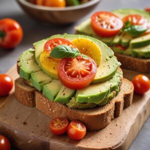 Zesty Avocado Bruschetta - Vegetarian - Easy Daily Kitchen