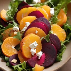 Vibrant Beetroot, Citrus & Goat Cheese Delight - Vegetarian - Easy Daily Kitchen