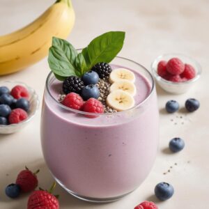 Berry Banana Bliss Smoothie - Vegetarian - Easy Daily Kitchen