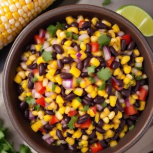 Zesty Black Bean and Corn Salsa - Vegan - Easy Daily Kitchen
