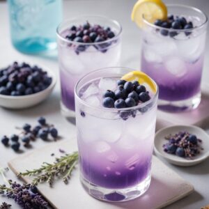 Elegant Blueberry Lavender Gin and Tonic - Vegetarian - Easy Daily Kitchen
