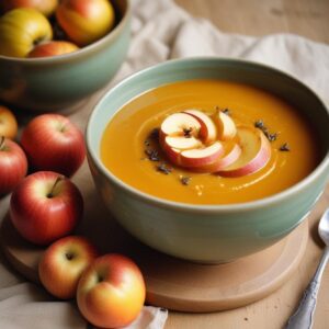 Autumn Harmony Butternut Squash and Apple Soup - Vegan - Easy Daily Kitchen