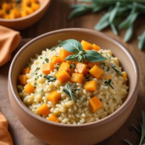 Autumnal Sage and Squash Risotto Delight - Vegetarian - Easy Daily Kitchen
