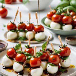 Mini Caprese Delight Skewers - Vegetarian - Easy Daily Kitchen