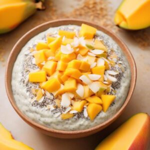 Tropical Mango Coconut Chia Delight - Vegan - Easy Daily Kitchen