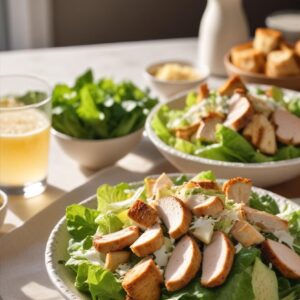 Zesty Grilled Chicken Caesar Salad - Low Calorie - Easy Daily Kitchen