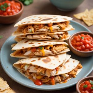 Zesty Chicken Quesadillas - Low Calorie - Easy Daily Kitchen