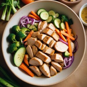 Colorful Chicken Veggie Stir-Fry - Low Fat - Easy Daily Kitchen