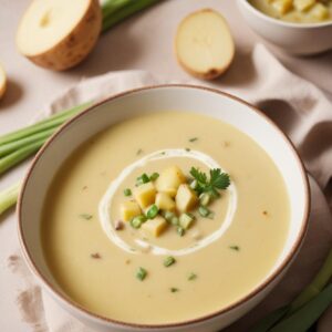 Silky Potato and Leek Comfort Soup - Vegetarian - Easy Daily Kitchen