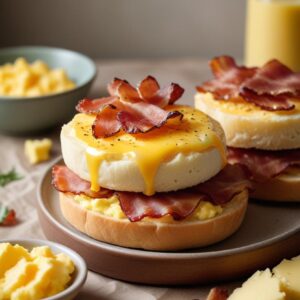 Sunrise Delight Egg & Cheese Muffin - Vegetarian - Easy Daily Kitchen