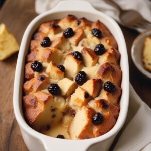 Speedy Comfort Bread Pudding - Vegetarian - Easy Daily Kitchen
